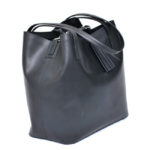 The Shoulder Bag - Black Leather