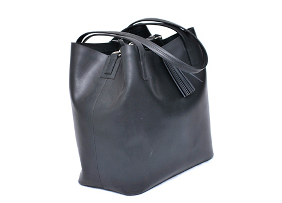 The Shoulder Bag - Black Leather