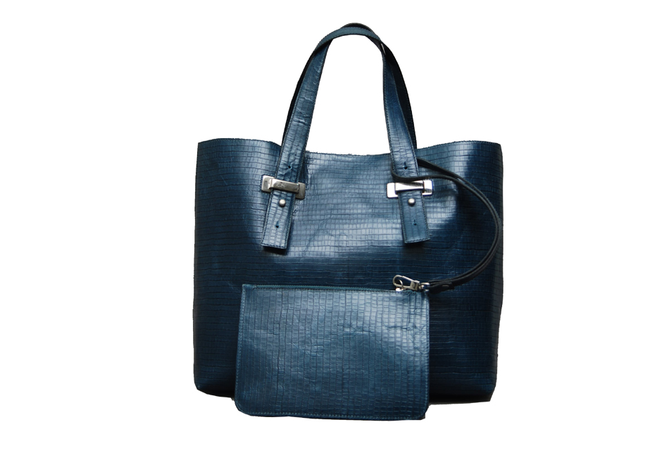 The Shopper - Green Crocodile Leather