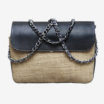 Midi cross body bag with chain strap